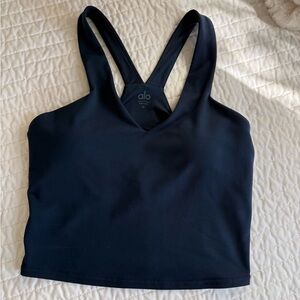 Airbrush Real Bra Tank - Navy